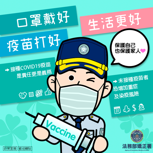 口罩戴好-疫苗打好-生活更好-職員版