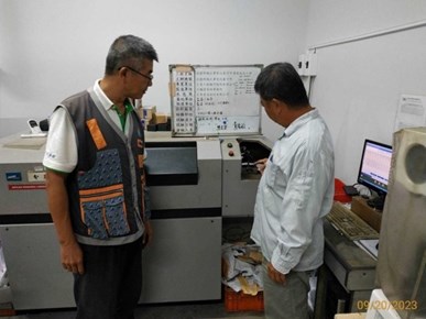 二人柱牆鋼筋會驗標示